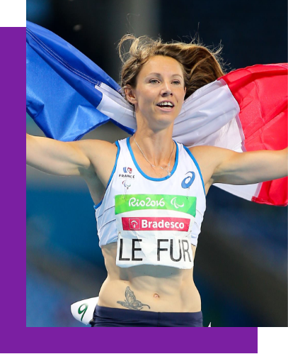 Photo Marie-Emilie Lefur - triple championne paralympique et quadruple championne du Monde